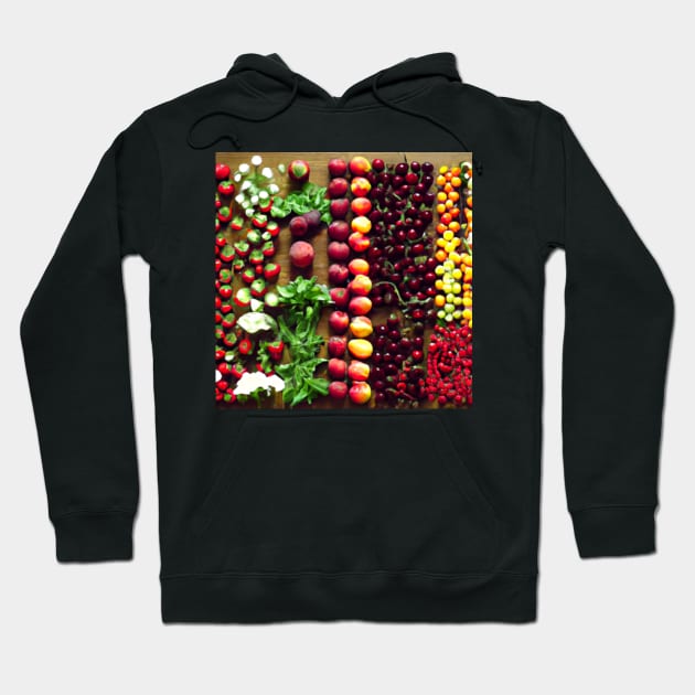 The size chart fruits Hoodie by tearbytea